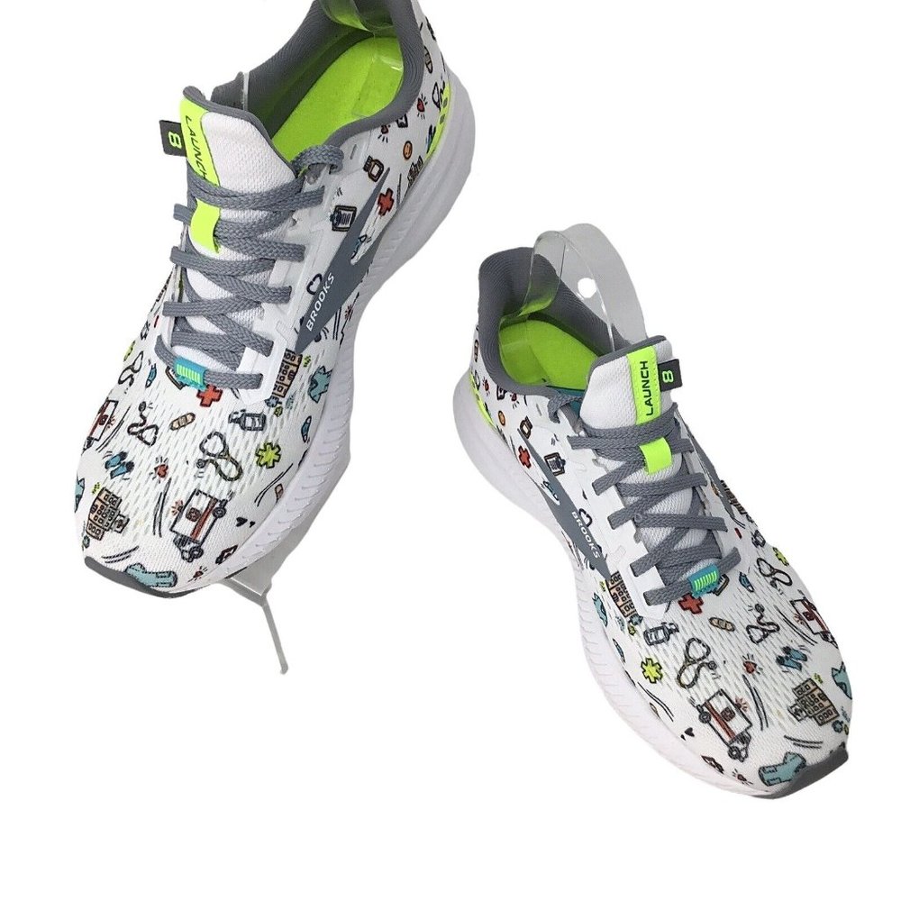 Brooks Launch 8 Sneakers Running Shoes Nurse EMS Medical Women's Size 9 DNA - Picture 3 of 12